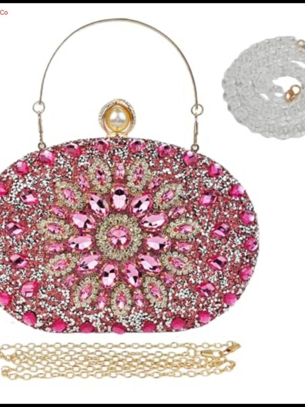 Rhinestone Crystal Evening Clutch Purse Satin Sparkly Diamond Bag for Wedding